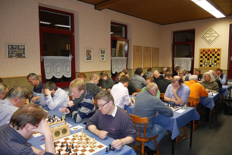 Der Spielsaal im Schachheim Margarethenschule in Neuwied/Heimbach-Weis
