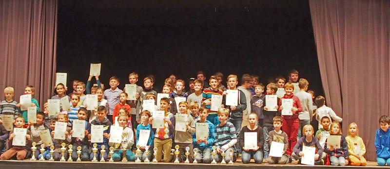Teilnehmer an der Koblenzer Schulschach-Meisterschaft 2015